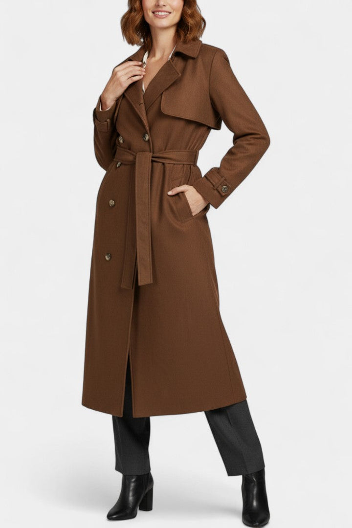 Baukje | Elegante Lange Trenchcoat