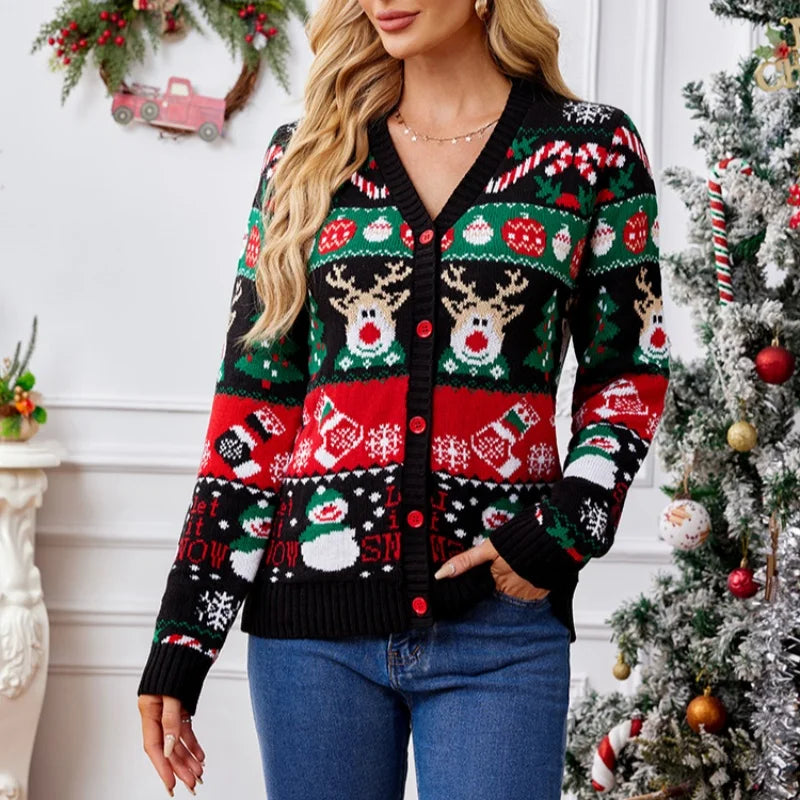 Willeke | Feestelijk Gebreid Kerstvest