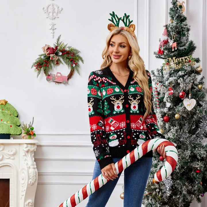Willeke | Feestelijk Gebreid Kerstvest
