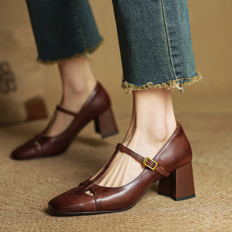 Berber | Elegante T-band Pumps