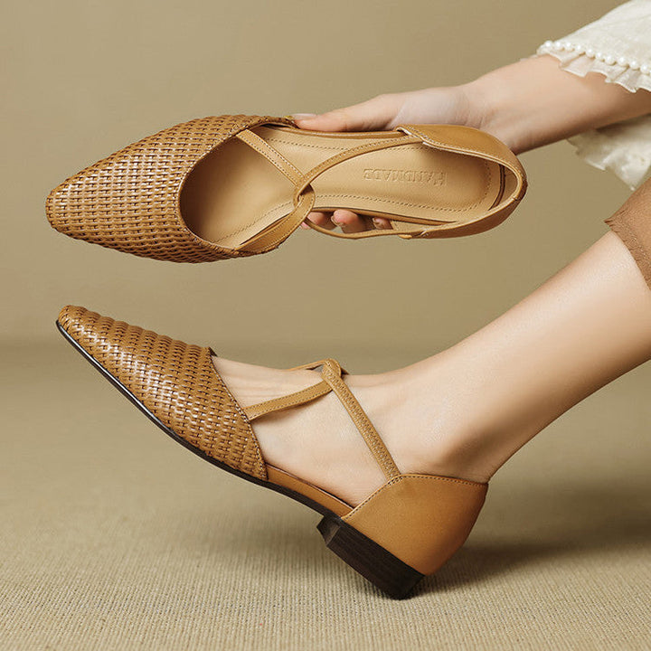 Pleun | Verfijnde Gevlochten Pumps