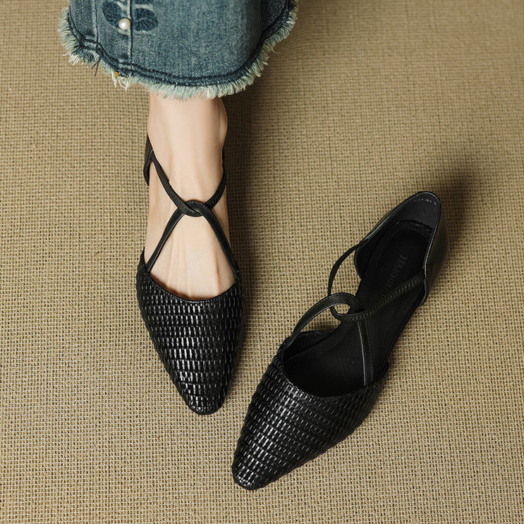 Pleun | Verfijnde Gevlochten Pumps
