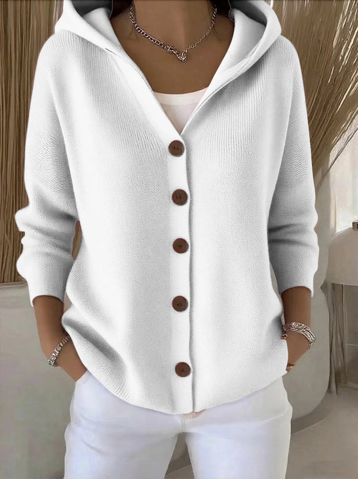 Karlijn | Warm Capuchonvest met Knoopsluiting