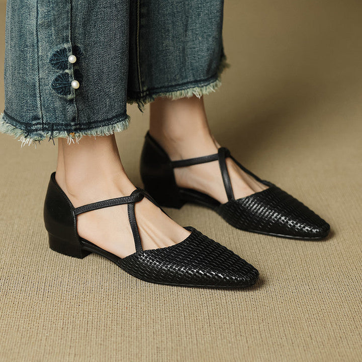 Pleun | Verfijnde Gevlochten Pumps