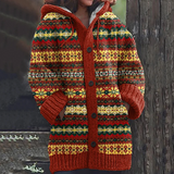 Mientje | Warm Gebreid Kapuchonvest