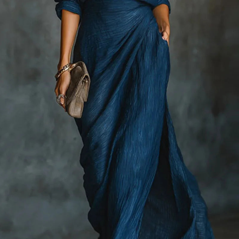 Janke | Geplooide Maxi Set