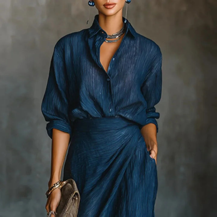 Janke | Geplooide Maxi Set