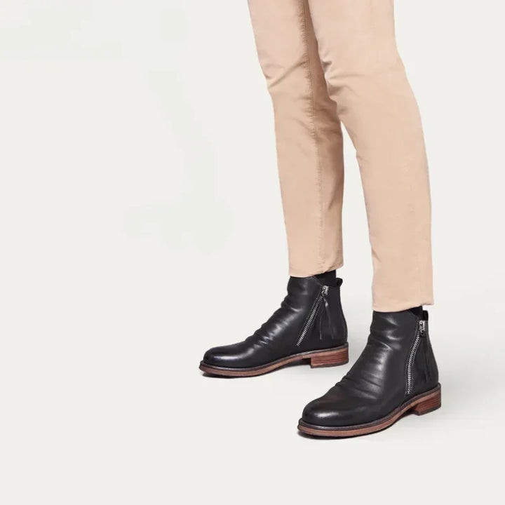 Gerda | Comfortabele Enkellaarsjes met Ritssluiting
