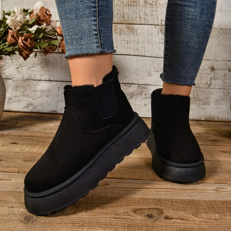 Jolanda | Warm Gevoerde Enkellaarsjes met Comfortzool