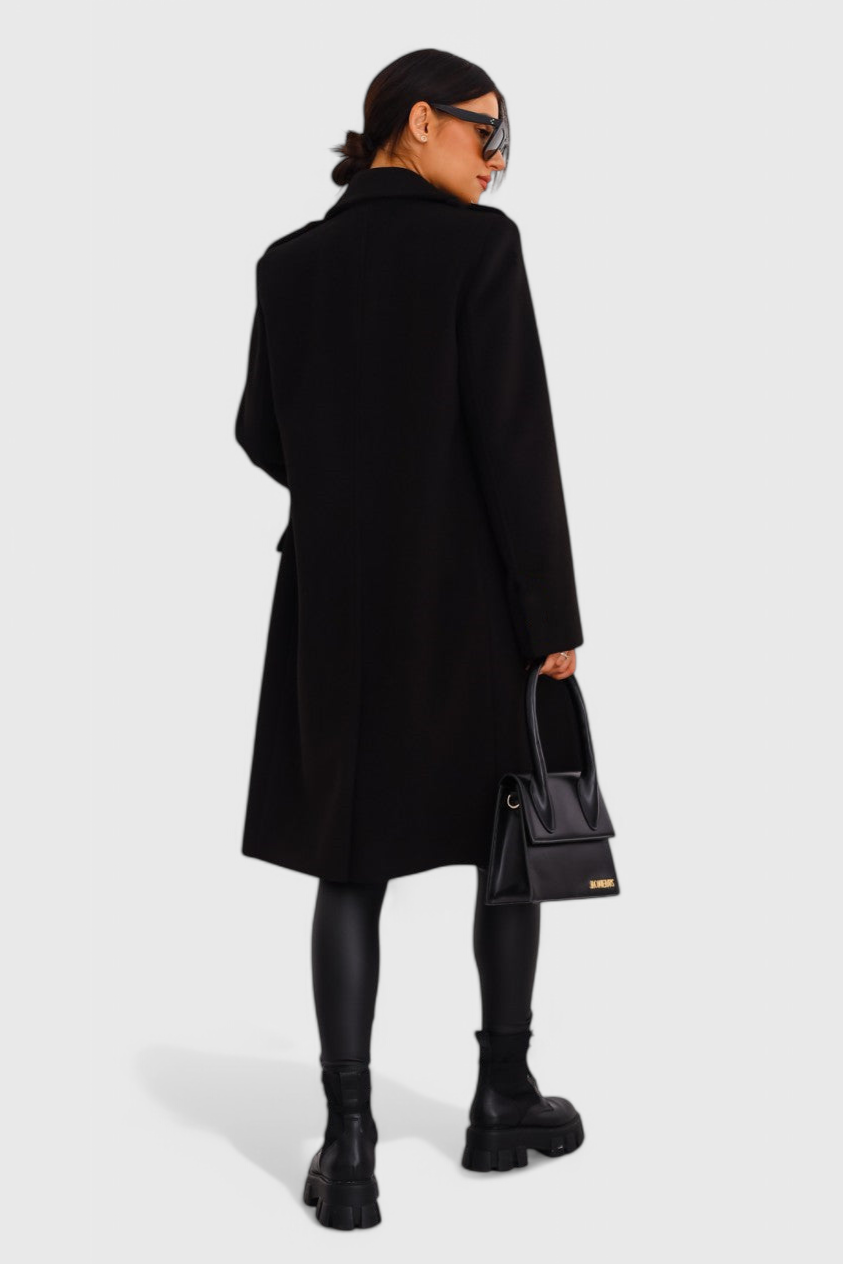 Wilhelmina | Getailleerde Lange Mantel