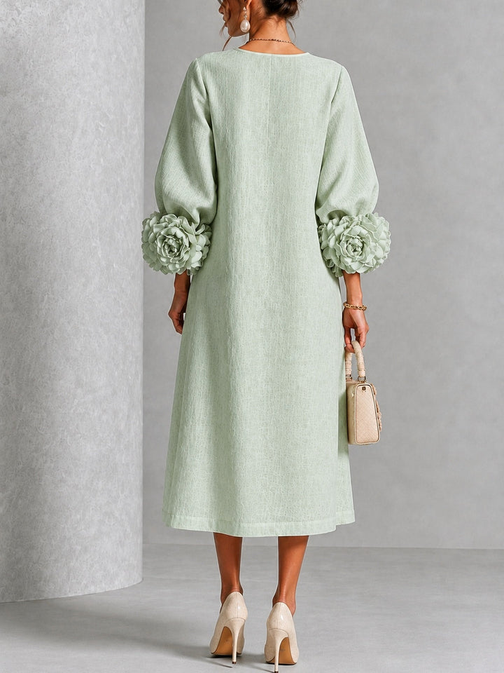 Janke | Elegante Bloemen Midi-jurk
