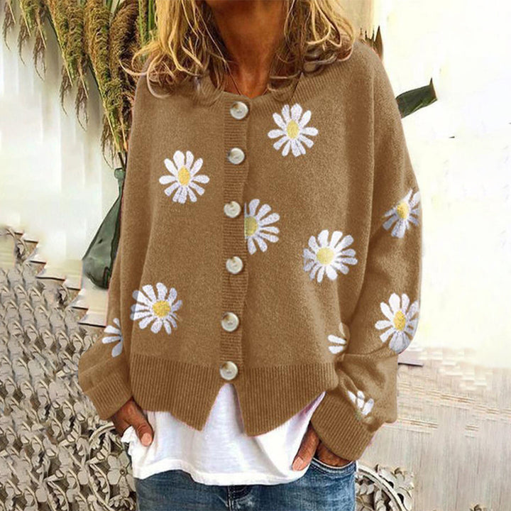 Martine | Vrouwelijk Vest met Bloemenprint