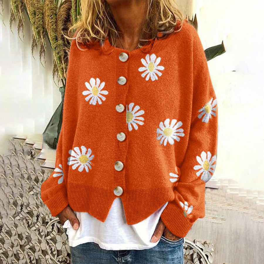 Martine | Vrouwelijk Vest met Bloemenprint