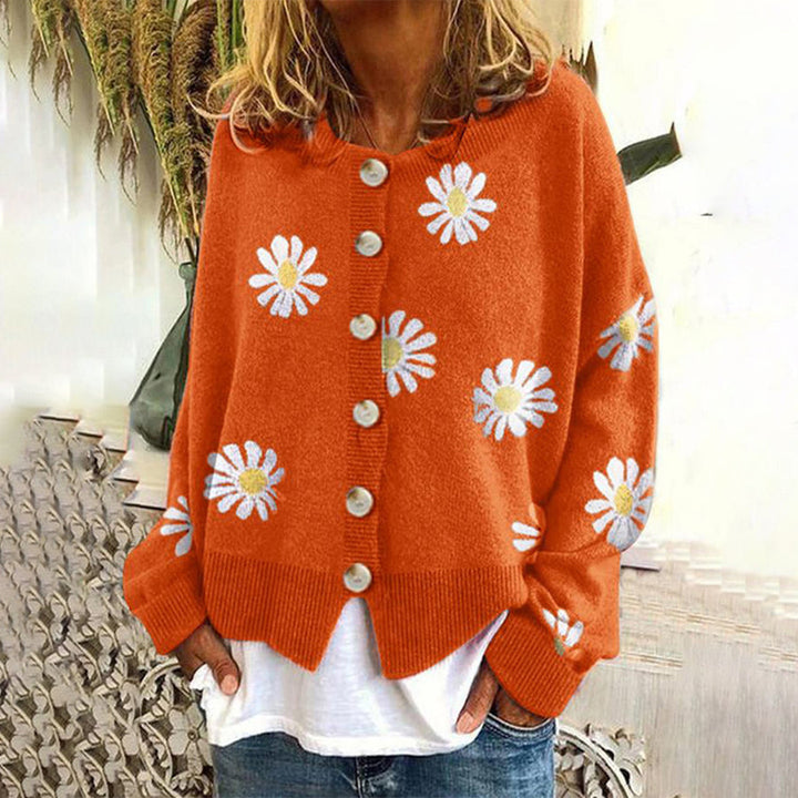 Martine | Vrouwelijk Vest met Bloemenprint