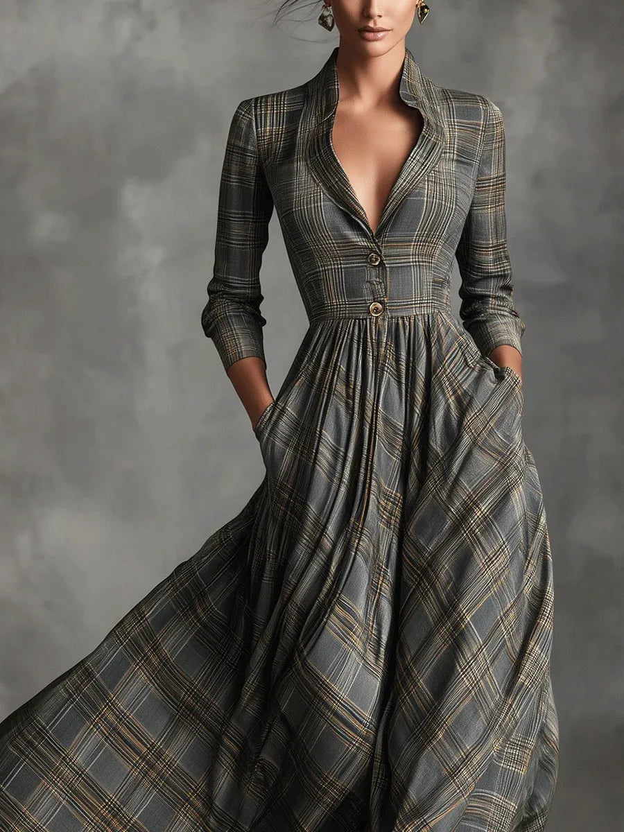 Jasmijn | Elegante Getailleerde Maxi-jurk
