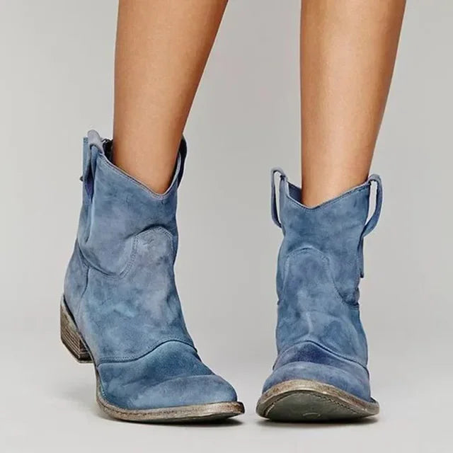 Anouk | Comfortabele Western Enkellaarsjes