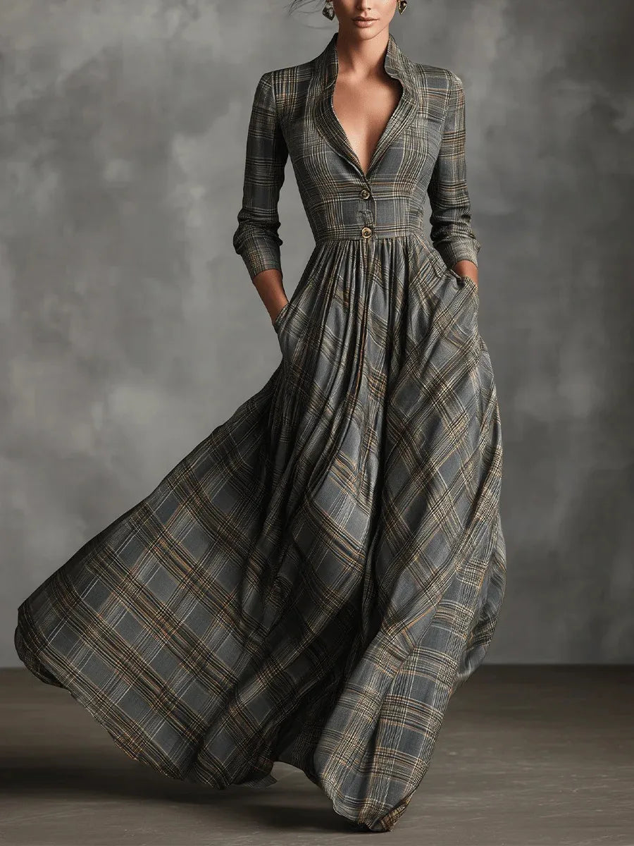 Jasmijn | Elegante Getailleerde Maxi-jurk
