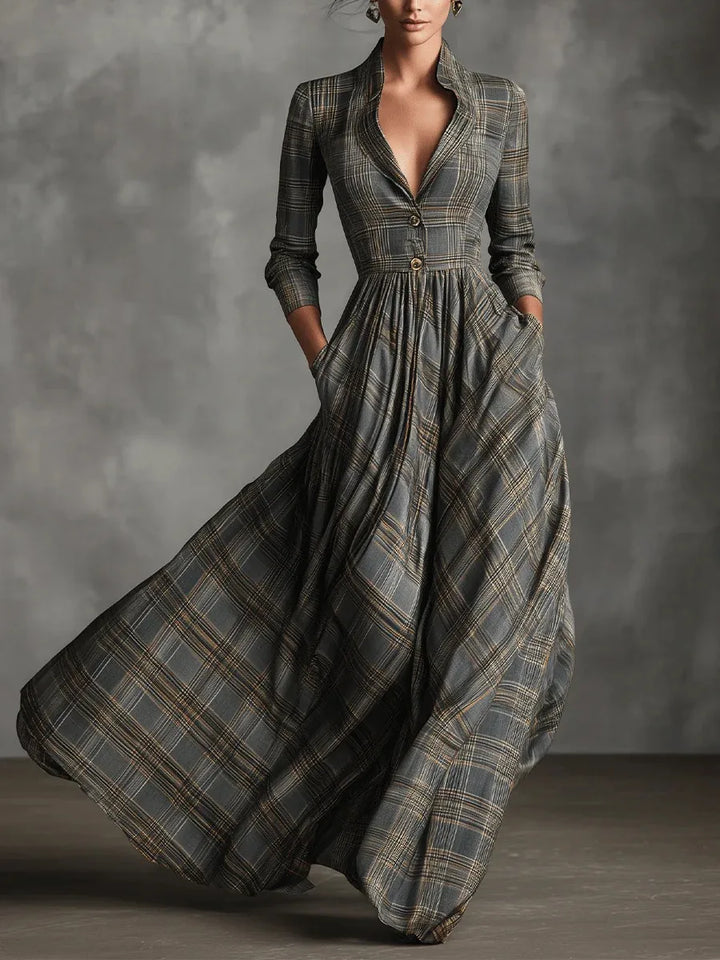 Jasmijn | Elegante Getailleerde Maxi-jurk