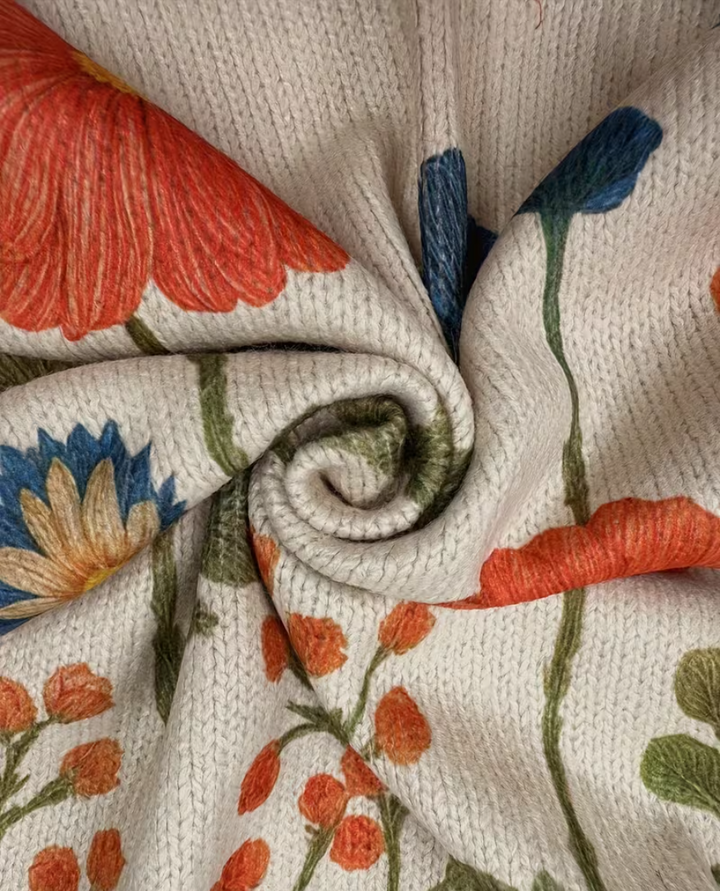 Riemke | Bloemrijk Zomervest met Rits