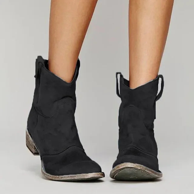 Anouk | Comfortabele Western Enkellaarsjes