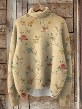 Trude | Warme Bloementrui met Col
