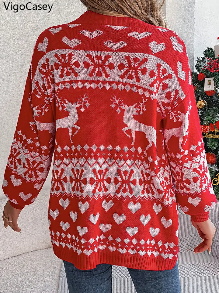 Aaltje | Christmas Vest met Winterdessin