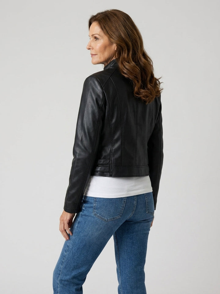 Marjet | Getailleerde Bikerjack