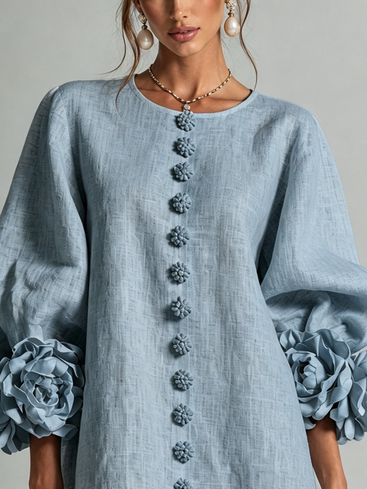 Nettie | Elegante Jurk met Bloemdetail