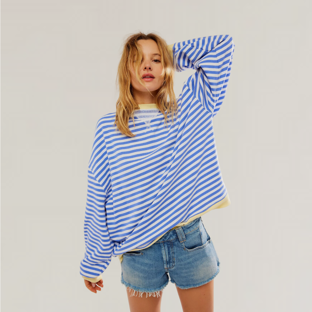 Caroline | Gestreepte Oversized Trui