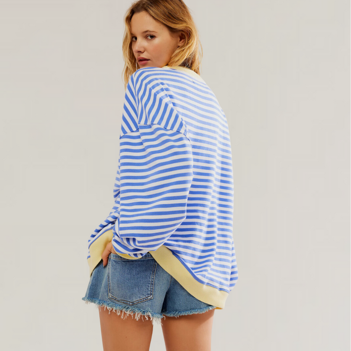 Caroline | Gestreepte Oversized Trui