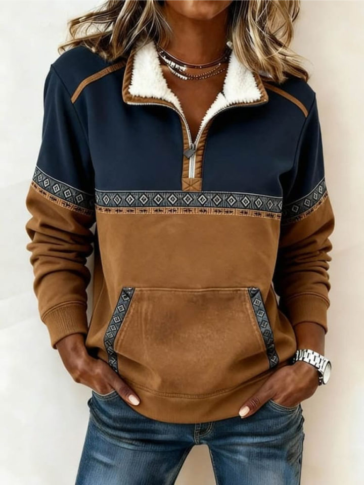 Elsje | Verfijnde Half-Zip Trui