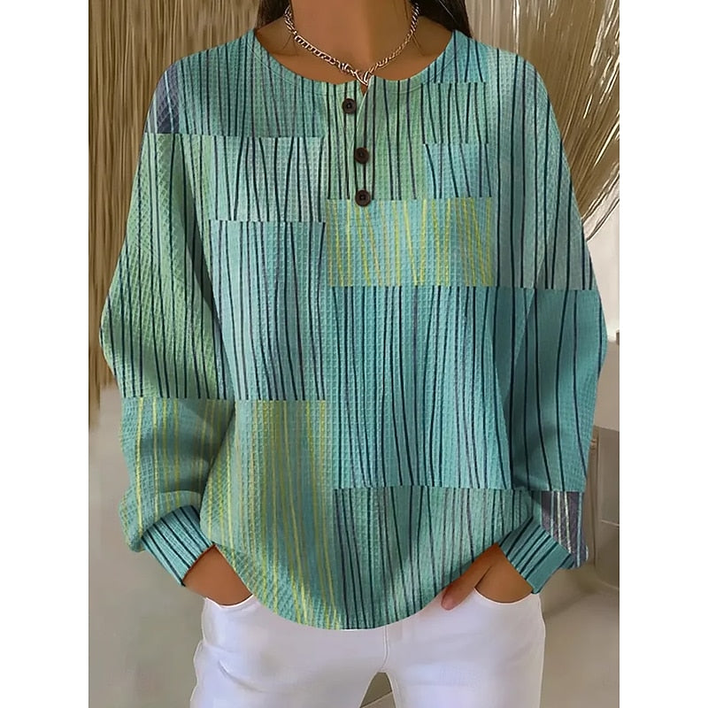 Fien | Artistieke Print Trui