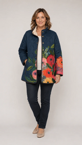 Marjon | Gewatteerd Jack met Bloemenprint