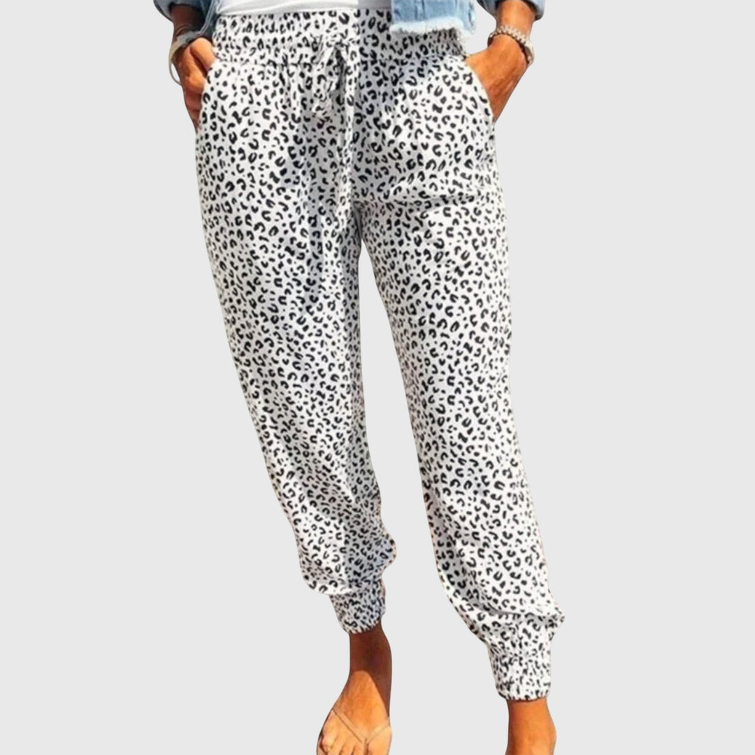 Isa | Wijde Broek met Panterprint