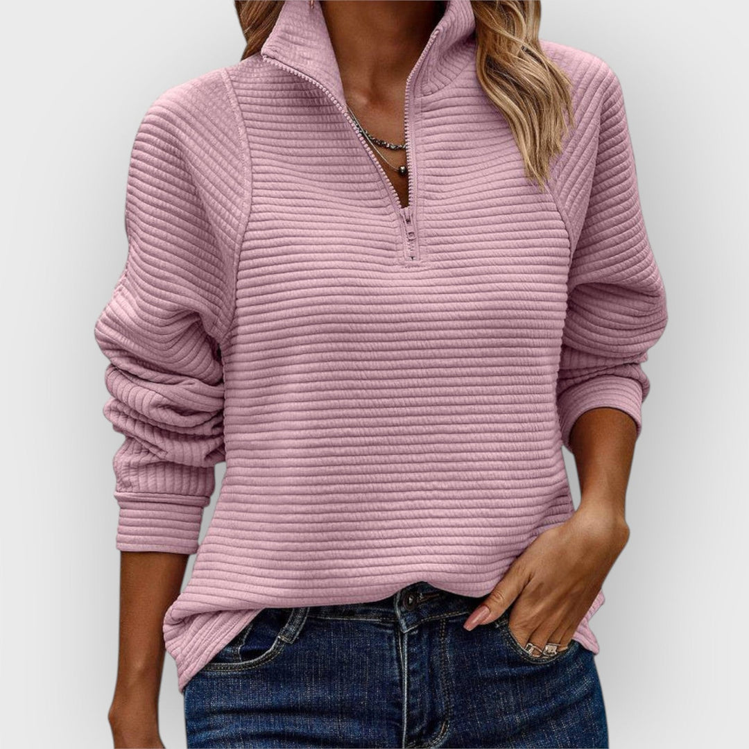 Dieke | Comfortabele Halfzip Trui