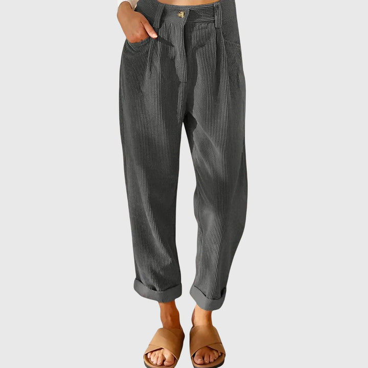 Sigrid | Soepele Broek met Hoge Taille