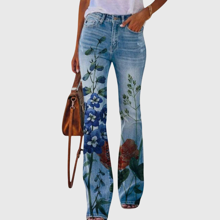 Alma | Bloemrijke Flared Broek