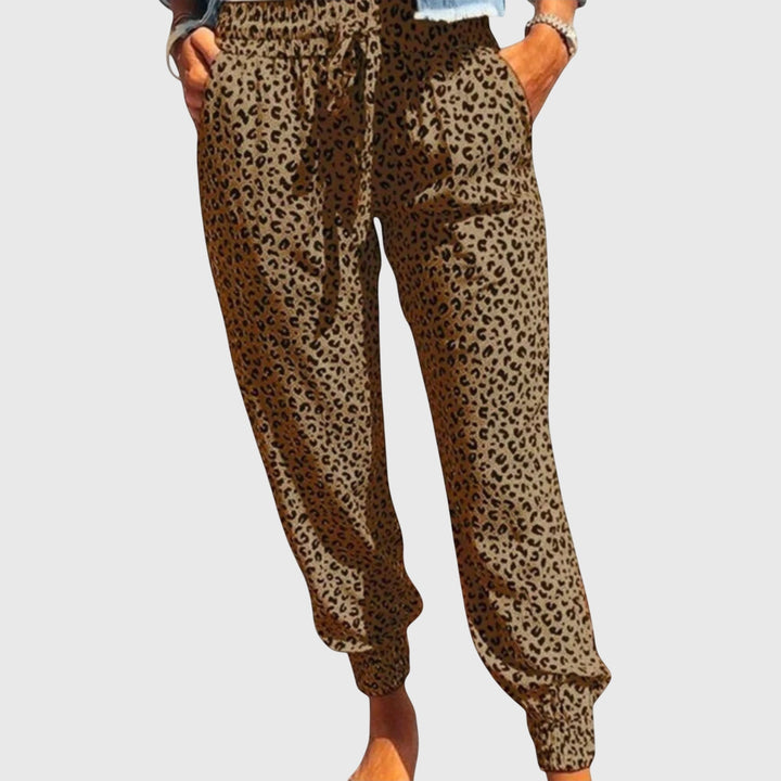 Isa | Wijde Broek met Panterprint
