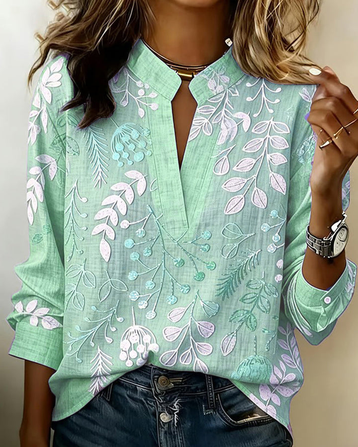 Annechien | Blouse met Botanische Print