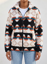 Aagtje | Behaaglijk Winterjack met Grafische Print