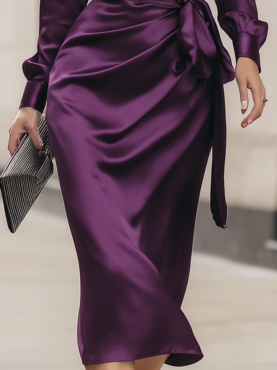 Charlotte | Elegante Overslag Midi-jurk