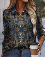 Corry | Sierlijke Blouse met Klassiek Dessin