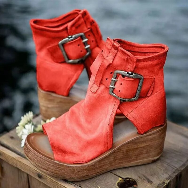 Roos | Comfortabele Sleehak Sandalen
