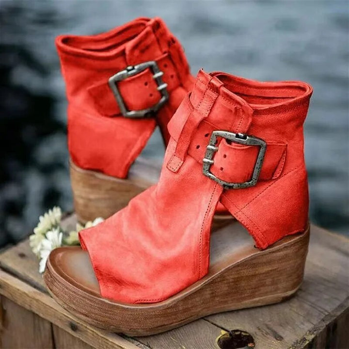Roos | Comfortabele Sleehak Sandalen