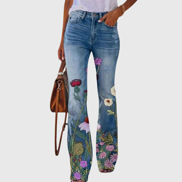 Alma | Bloemrijke Flared Broek