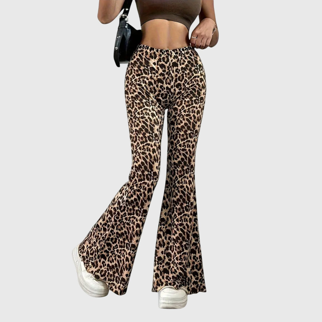 Sofie | Uitlopende Broek met Dierenprint