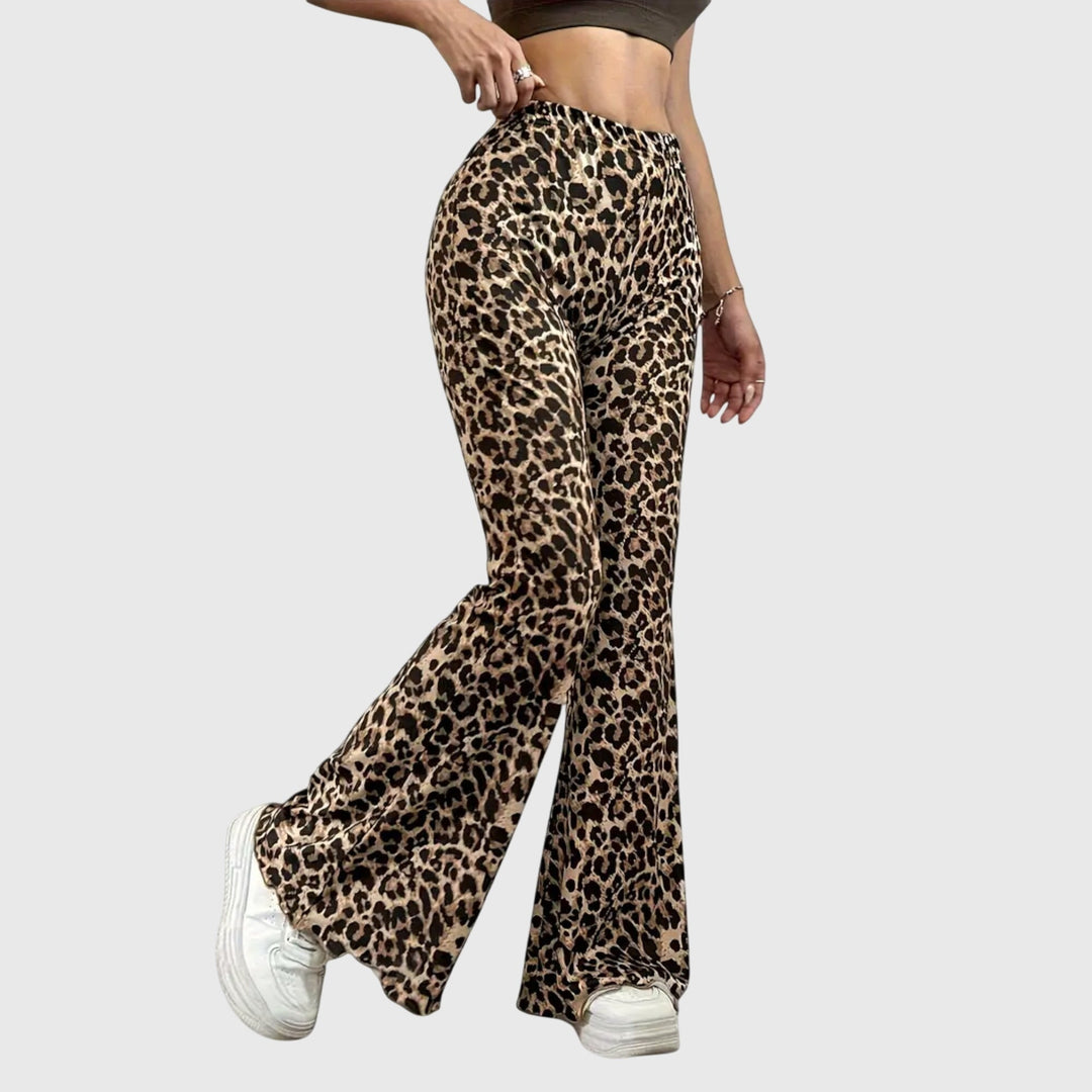 Sofie | Uitlopende Broek met Dierenprint