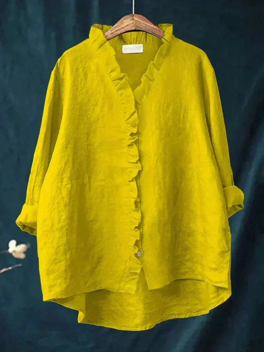 Josien | Blouse met Ruche-Details