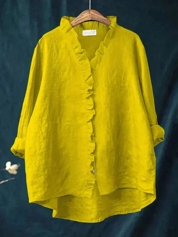 Josien | Blouse met Ruche-Details