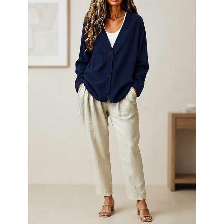 Sien | Geribbeld Vest met Knoopsluiting